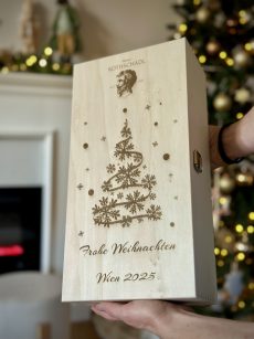 Personalisierte Holzbox als idealse Weihnachtsgeschenk