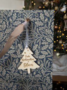 Christbaum Geschenkanhänger personalisiert